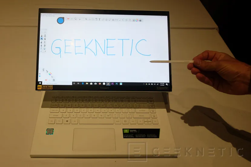 Geeknetic Acer ConceptD 7 Ezel Pro: toda la potencia de un ordenador profesional en un portátil convertible RTX Studio con panel táctil IPS 4K  3