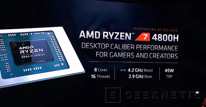 Geeknetic El procesador AMD Ryzen 7 4800H ofrece rendimiento de sobremesa para portátiles con 45W de TDP 1