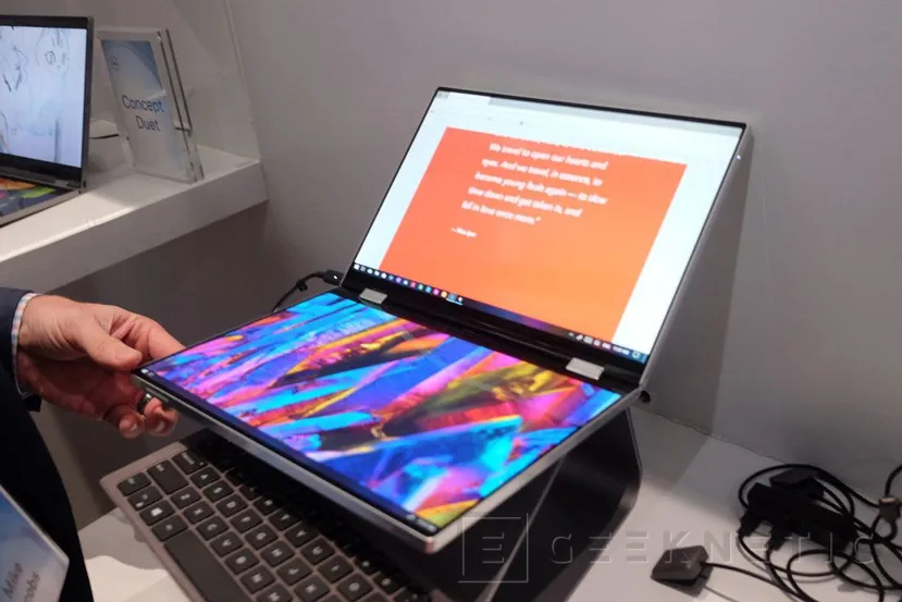 Geeknetic Dobles pantallas y modelos plegables entre los llamativos conceptos de portátiles de Dell 1