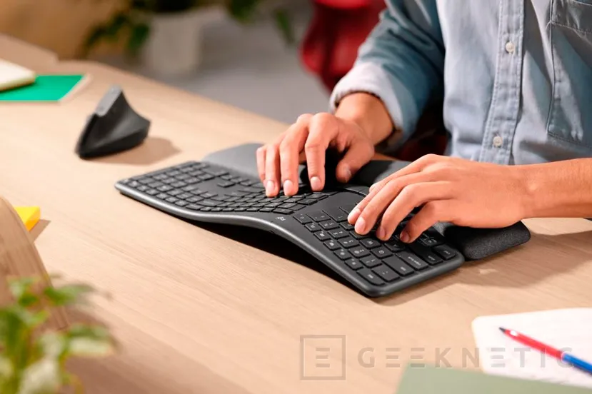 Geeknetic Diseño curvado y con ondulaciones en el ergonómico teclado inalámbrico Logitech  Ergo K860 2