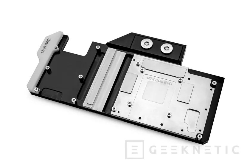 Geeknetic Ya disponibles los bloques de refrigeración líquida EK Quantum Vector DRGB para las ASUS RTX 2070 y 2080 DUAL 2