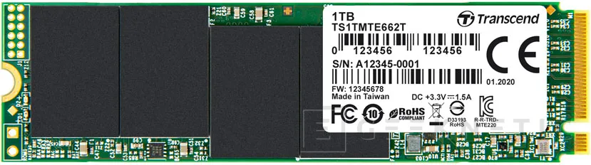 Geeknetic Los SSD M.2 Transcend MTE662T están diseñados para resistir en entornos industriales manteniendo unas altas velocidades secuenciales 1