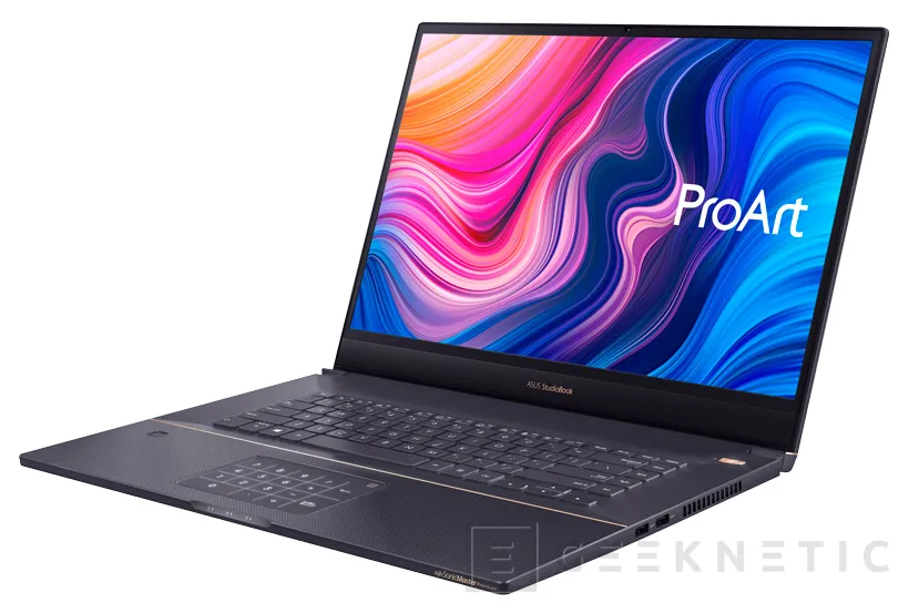 Geeknetic Llega a España el portátil ASUS ProArt StudioBook Pro 17 con una gráfica NVIDIA Quadro RTX 3000 Max-Q 2