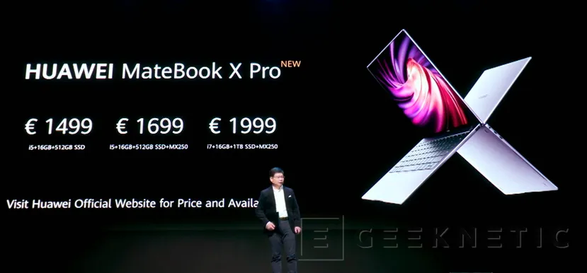 Geeknetic El Huawei Matebook X Pro se actualiza con procesadores Intel Core de 10ª generación 8