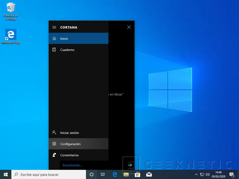 Geeknetic Cómo desactivar Cortana en Windows 10 1