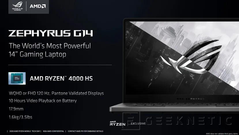 Geeknetic El AMD Ryzen 9 4900H lidera la nueva gama de procesadores AMD para portátiles gaming de alto rendimiento 11