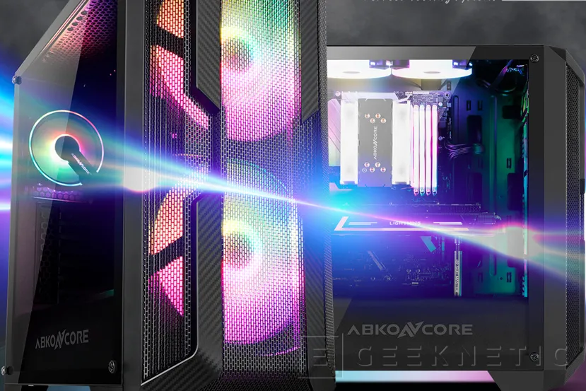 Geeknetic Abkoncore H600X, una semi-torre compacta con cristal templado e iluminación ARGB 1