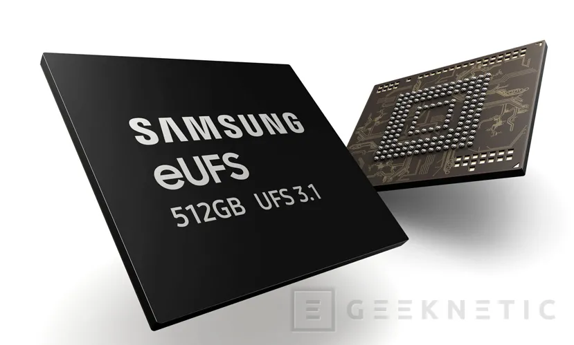 Geeknetic Samsung ya fabrica en serie sus chips de memoria eUFS 3.1 de 512 GB a 2,1 GB/s 1