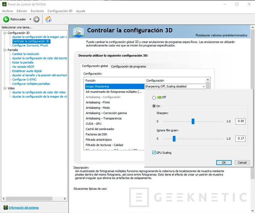 Geeknetic Los drivers NVIDIA GeForce 445.78 Hotfix solucionan los problemas de la función Image Sharpening bajo DX11 1