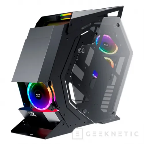 Geeknetic Xigmatek Perseus, una caja con aspecto futurista y capacidad para 6 ventiladores de 120mm 3