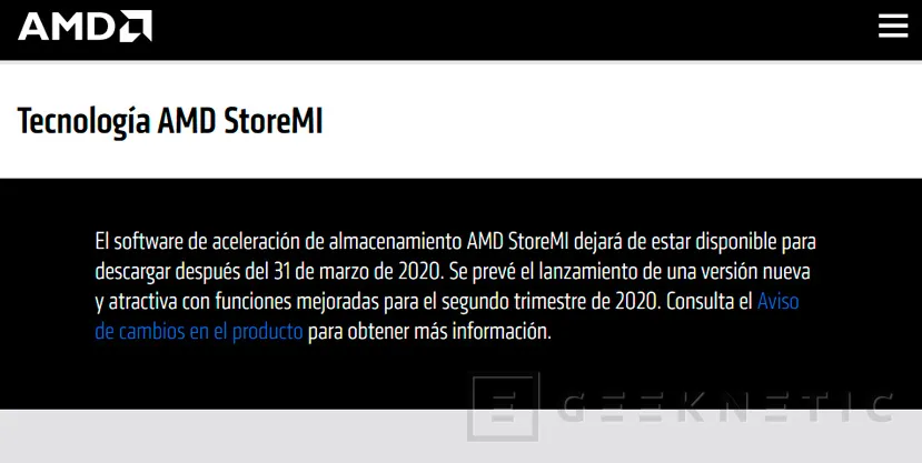 Geeknetic AMD retira el sistema de aceleración de almacenamiento StoreMi, aunque ya trabaja en una nueva versión 1