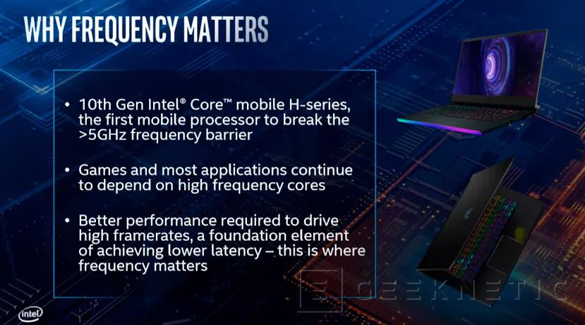 Geeknetic Más de 5 GHz de Boost en los nuevos procesadores Intel Core H de décima generación para portátiles de alto rendimiento 5