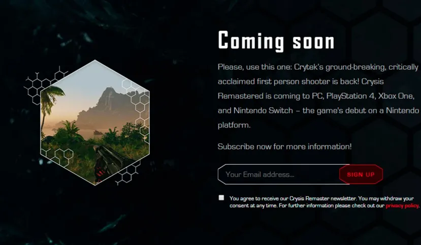 Geeknetic Crysis Remastered llegará a PC con raytracing y nuevas texturas 1