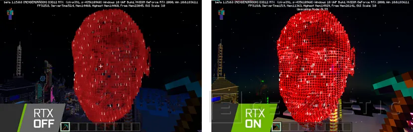 Geeknetic Así luce el raytracing en la nueva beta de Minecraft RTX 4