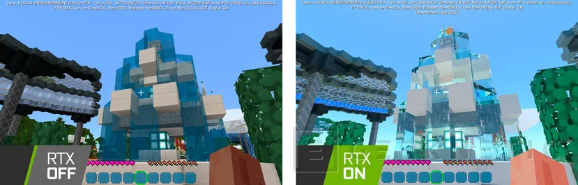 Geeknetic Así luce el raytracing en la nueva beta de Minecraft RTX 8