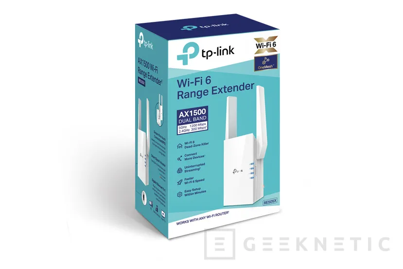 Geeknetic Conectividad WiFi 6 y Mesh en el nuevo extensor de red TP-Link RE505X 2