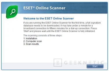 ESET, creadores de NOD32, lanza un nuevo servicio de scaneo online de virus y malware, Imagen 1