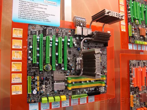 Geeknetic Cebit. DFI monta Thermalright en su placa X48 1