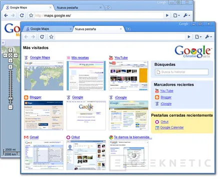 Chrome, el navegador de Google, Imagen 1