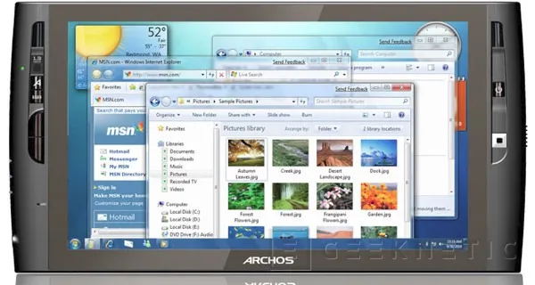 Archos presenta un nuevo UMPC con Windows 7, Imagen 1