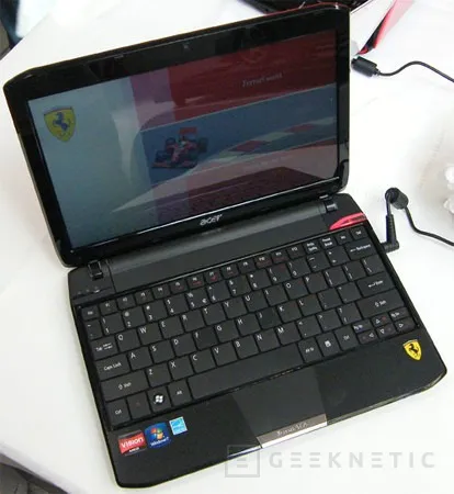 Acer se "arranca" con un Netbook Ferrari, Imagen 1