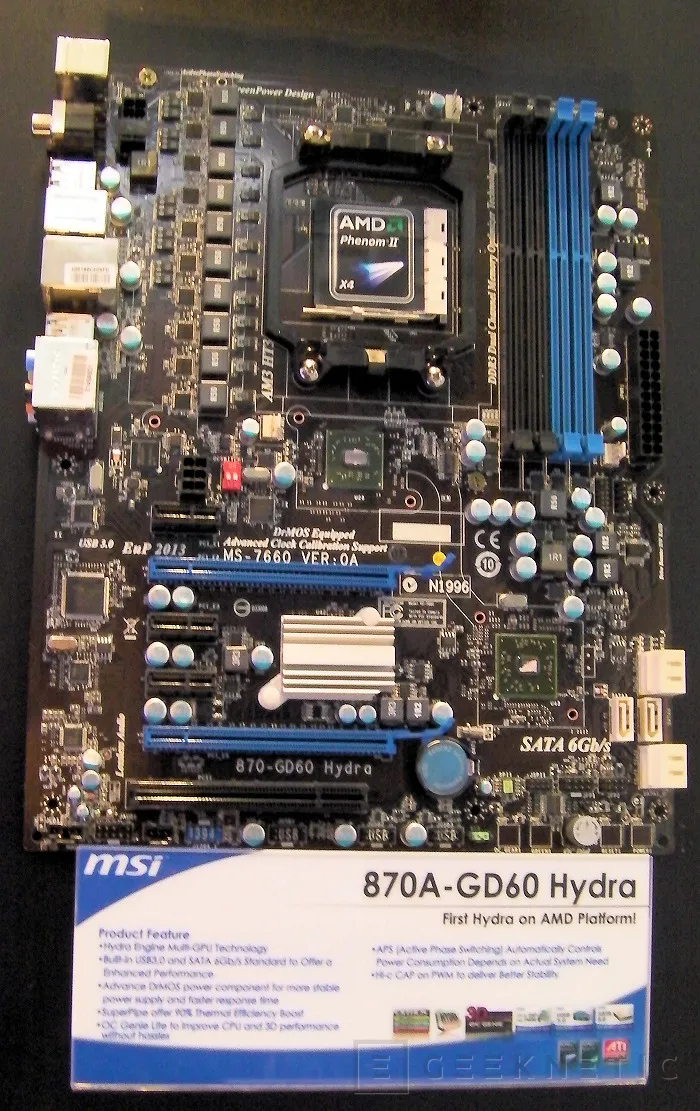 CeBIT 2010: Primera placa AMD con chipset Hydra, Imagen 1