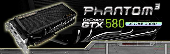 Gainward lanza la nueva Phantom GTX 580 con 3GB de RAM