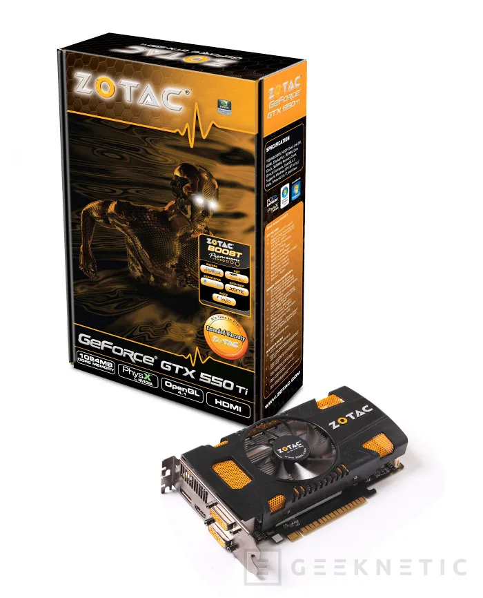 Zotac ofrecerá dos versiones de Geforce GTX 550Ti, Imagen 1