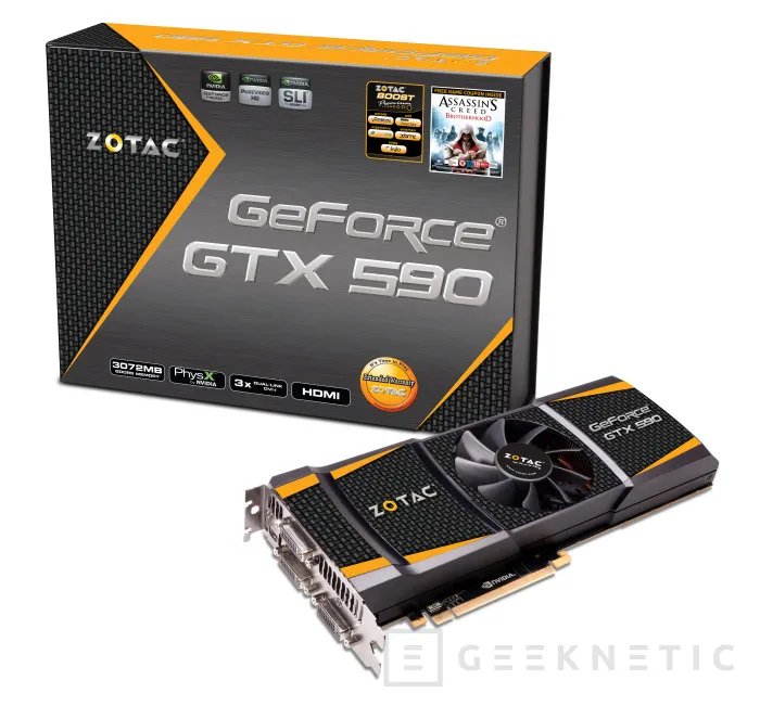 Zotac Nvidia Geforce GTX 590, Imagen 1