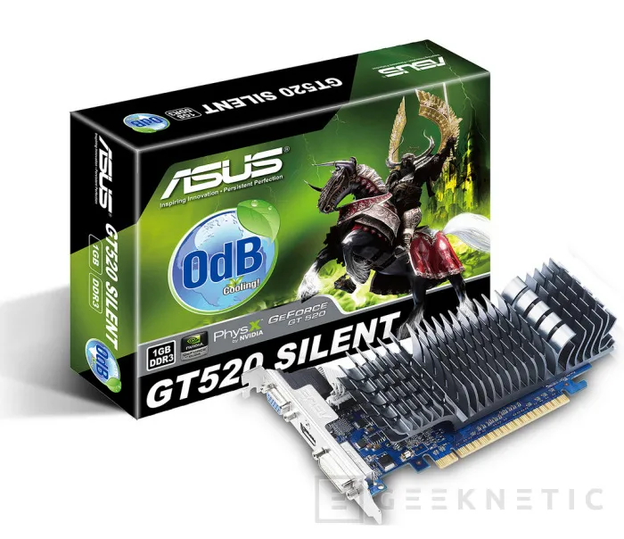 La Geforce GT 520 de ASUS es pasiva, Imagen 1