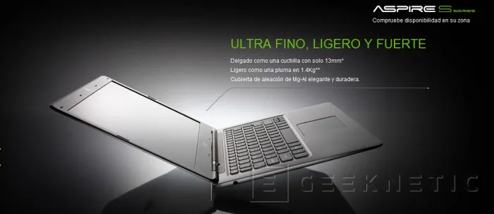 Nuevo Ultrabook Acer S3, Imagen 1