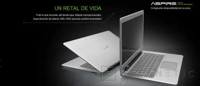 Nuevo Ultrabook Acer S3, Imagen 2