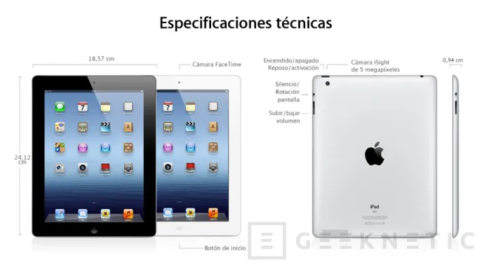 Nuevo iPad de Apple, Imagen 1