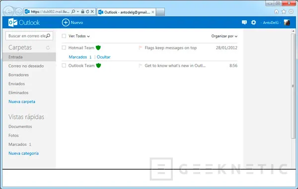 Microsoft lanza Outlook.com, su nuevo servicio de correo electrónico, Imagen 2