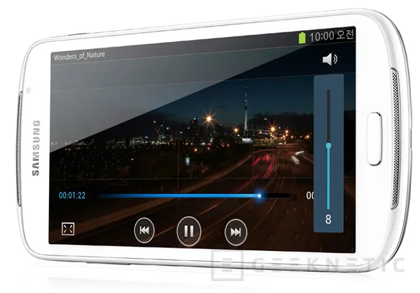 Reproductor multimedia Galaxy Player 5.8 de Samsung, Imagen 1