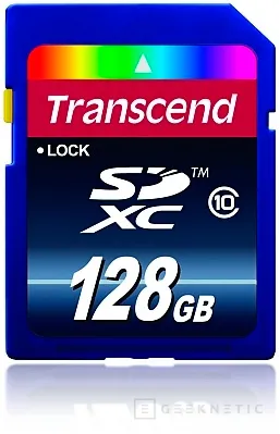 Tarjeta SDXC de 128GB Clase 10 de Transcend, Imagen 1