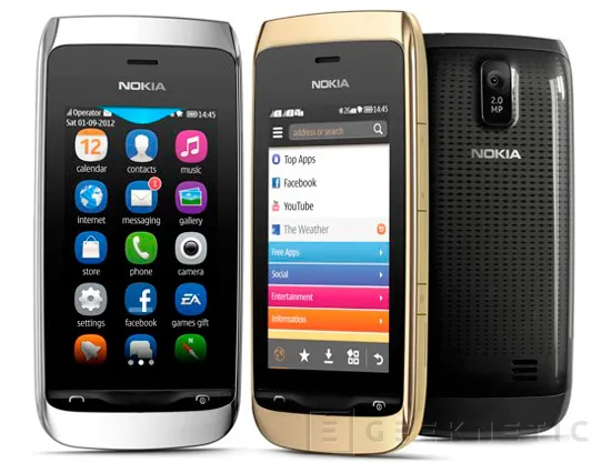 Nokia Asha 308 y Asha 309, smartphones económicos, Imagen 2