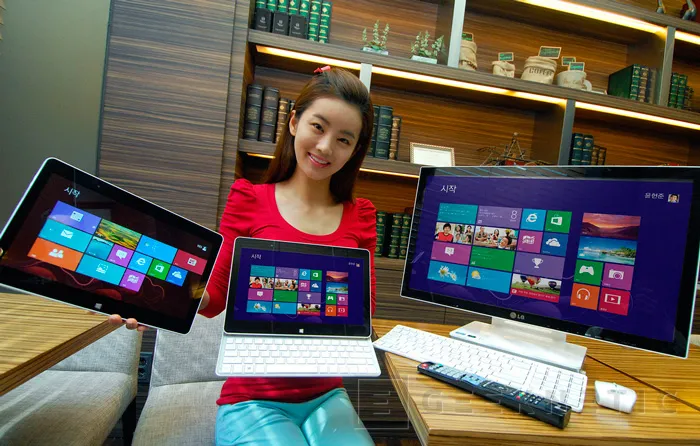 LG muestra un tablet y un "todo en uno"  listos para ser lanzados con Windows 8, Imagen 1