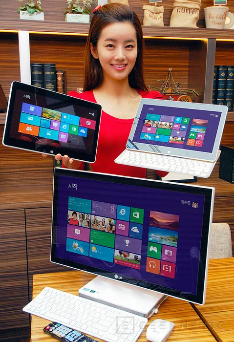 LG muestra un tablet y un "todo en uno"  listos para ser lanzados con Windows 8, Imagen 2