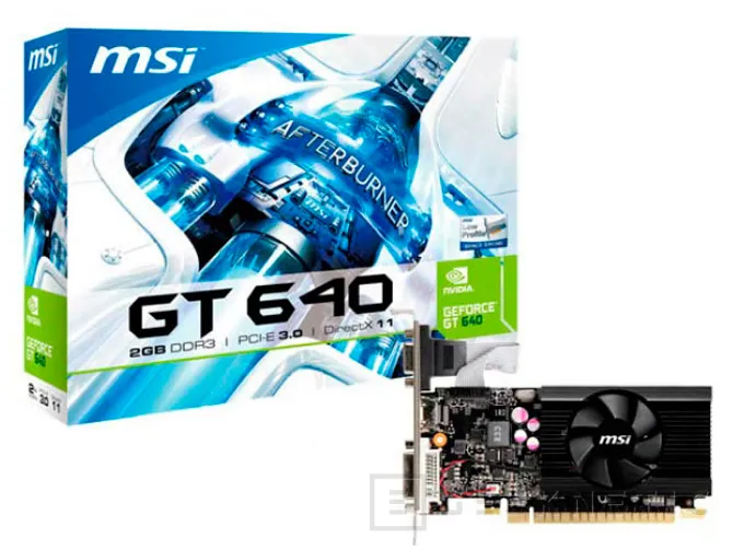 MSI muestra una GeForce GT640 de perfil bajo, Imagen 1