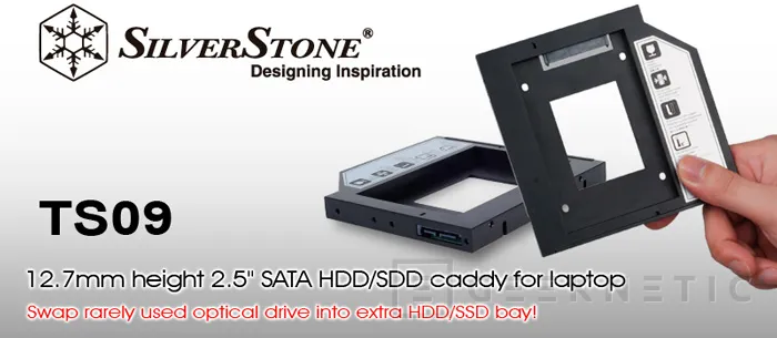 SilverStone Treasure nos permite añadir un disco duro interno al portátil, Imagen 1