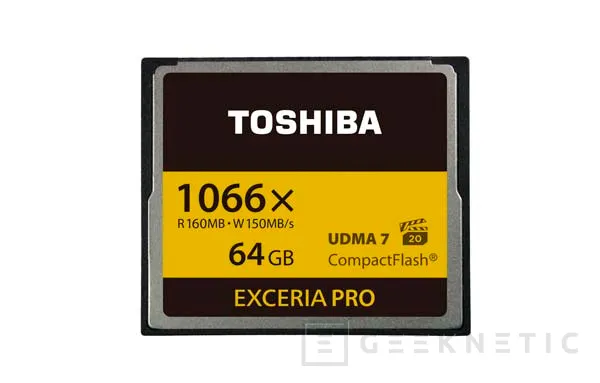 Toshiba anuncia las EXCERIA PRO 2, nuevos modelos de tarjetas CompactFlash, Imagen 1