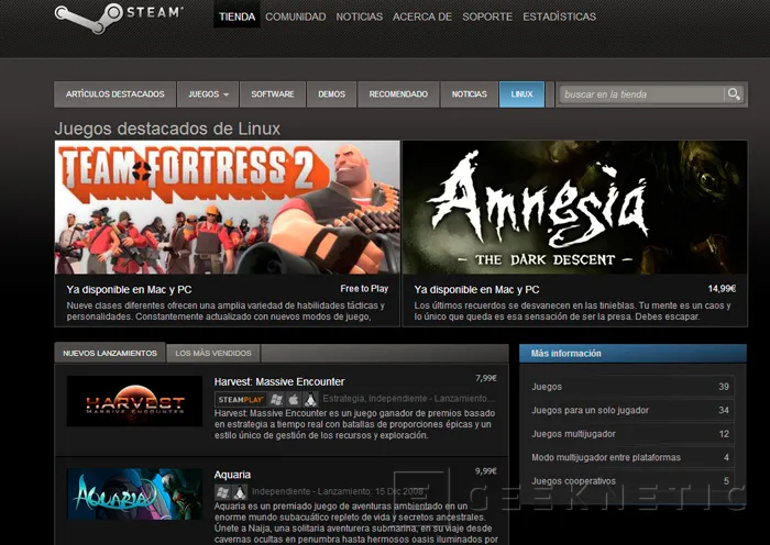 Valve hace pública la Beta de Steam para Linux, Imagen 1