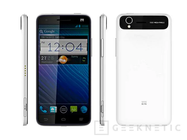 CES 2013. ZTE Grand S, otro smartphone de 5 pulgadas, Imagen 1
