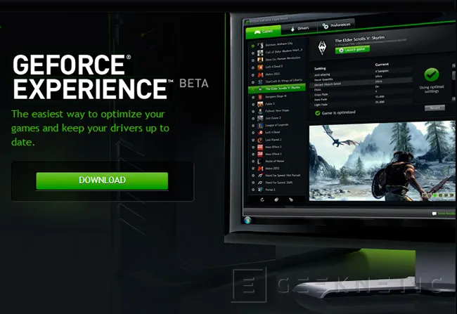 Nvidia lanza la beta del GeForce Experience de manera pública, Imagen 1