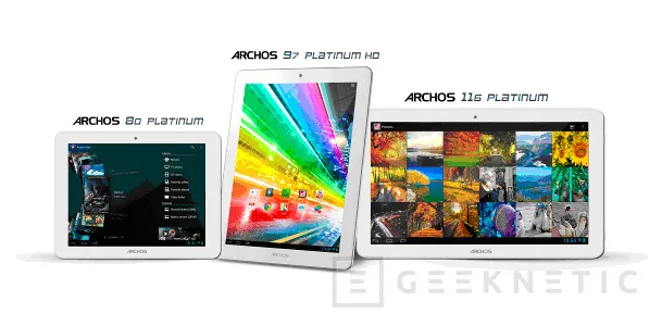 Archos presenta su nueva gama de tablets Platinum, Imagen 2
