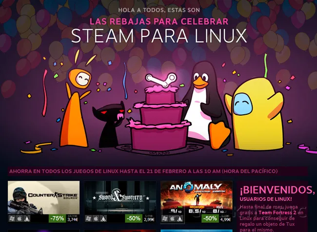 Steam llega a Linux de manera oficial, Imagen 1