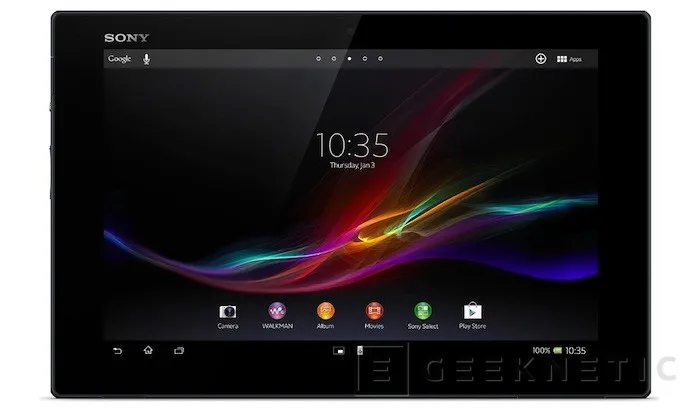 MWC 2013. Sony hace oficial la Tablet Xperia Z, Imagen 1