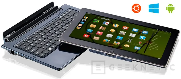 Ekoore Python S3, tablet convertible con Windows 8, Linux y Android, Imagen 2