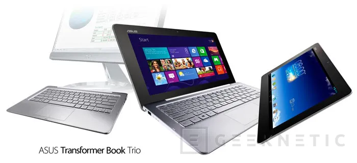 Computex 2013. ASUS. Transformer Book Trio, tablet convertible con Android y Windows 8, Imagen 1